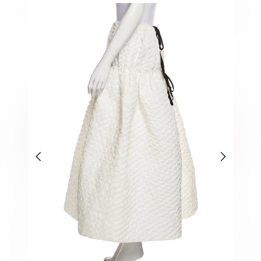 CECILIE BAHNSEN Textured Maxi Skirt – Designer Cool